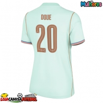 Camisa de Futebol França Desire Doue #20 Equipamento Secundário Mulheres Mundo 2026 Manga Curta